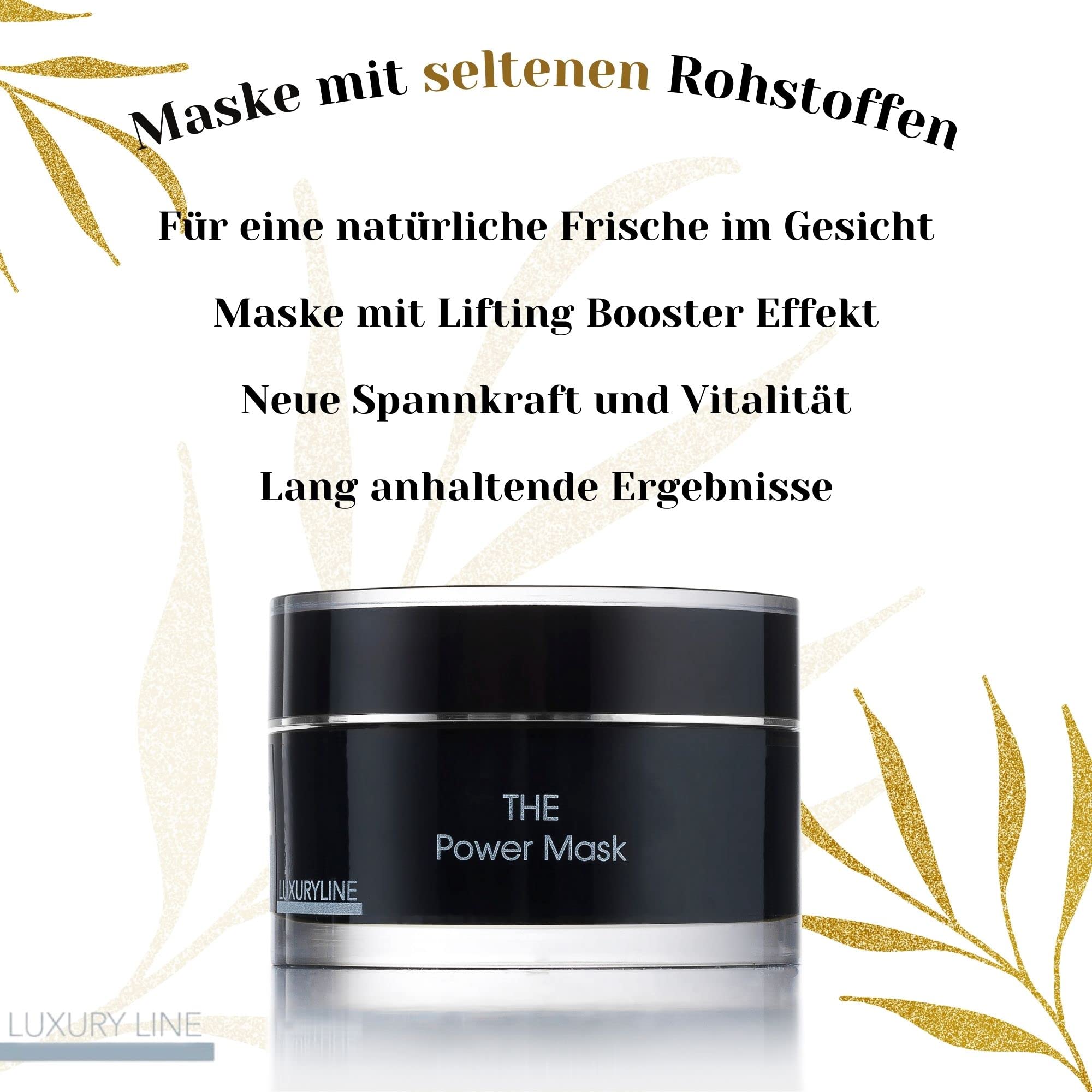 THE POWER MASK NATURKOSMETIK von Marina Müller Cosmetics revitalisierende, feuchtigkeitsspendende Maske mit: Hyaluronsäure, Aquaxyl, Jojobaöl, Vitamin E, Provitamin B 5. you will love it