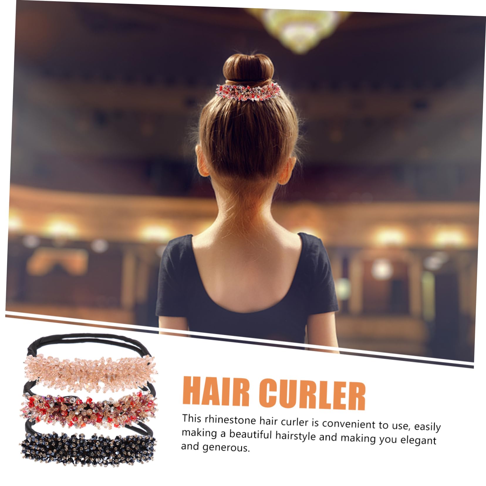 Healeved 9stücke Teiliges Haar Dutt Maker Crystal Bun Maker Für Frauen Elastische Haargummis Und Haarstyling-werkzeug Für Yoga Parties Und Besondere Anlässe