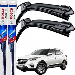 Par Palheta Limpador Parabrisa Dianteiro Silicone Bosch Paleta Hyundai Creta 2017 á→ 2020