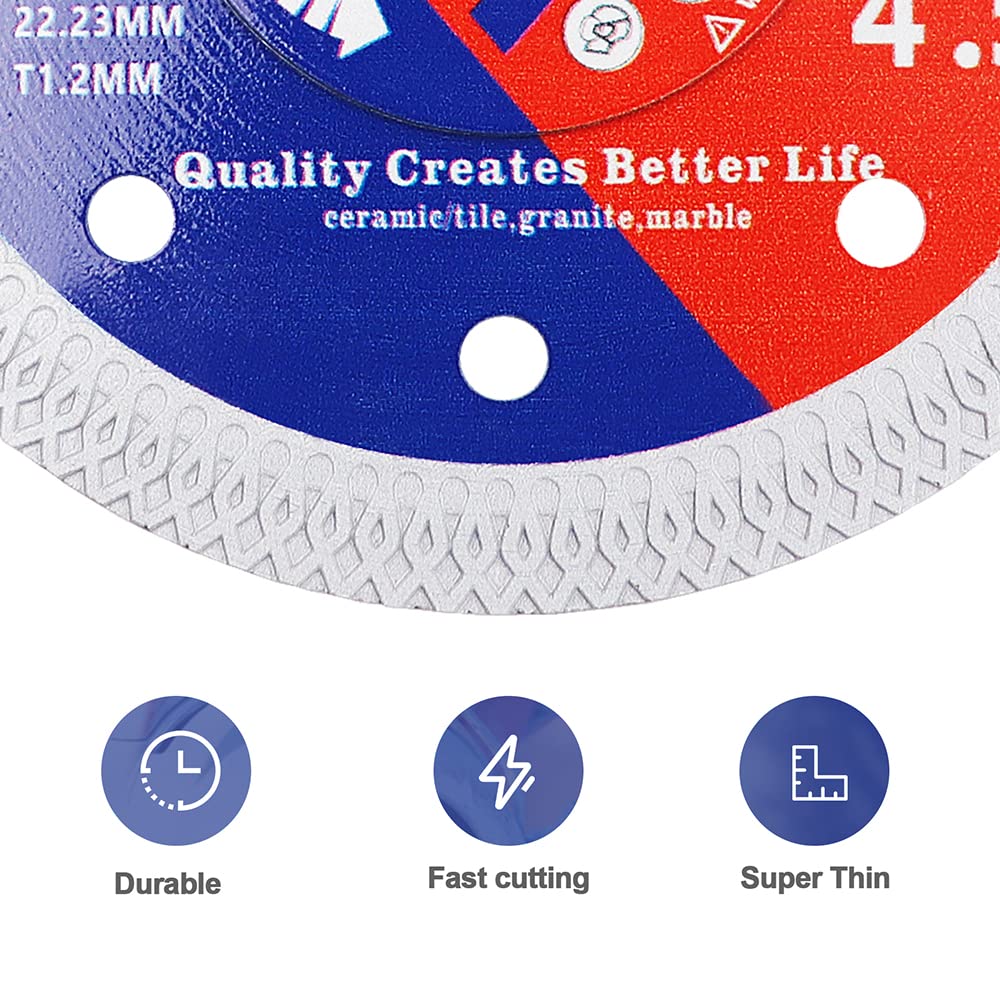 Disco Diamantato 115mm BRSCHNITT Super Sottile - Per Taglio Gres Porcellanato, Granito E Marmo - Foto 9