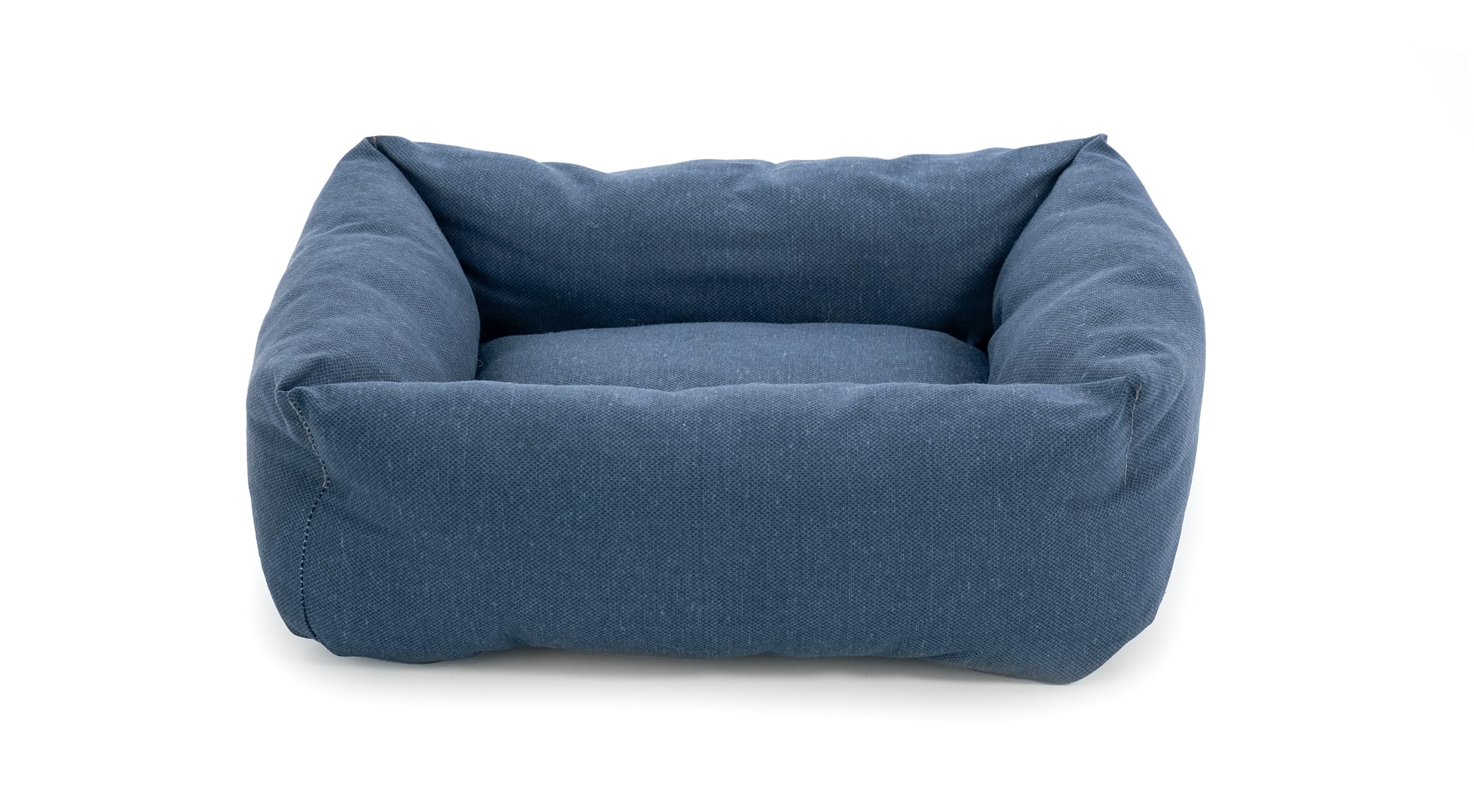 Cuccia per Cani e Gatti Mono in Cotone Blu 70x50x17 cm Lettino Imbottito a Rapida Asciugatura