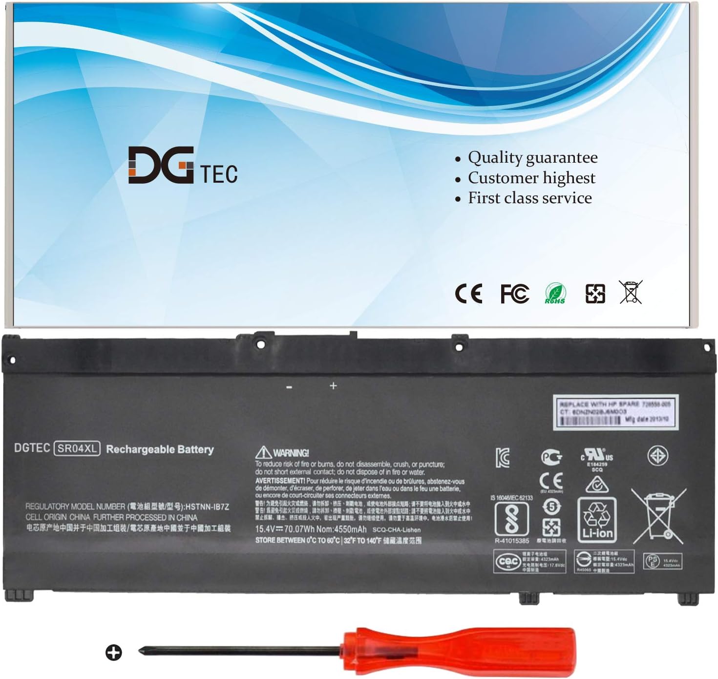 Batteria SR04XL 70.07Wh Per HP 15-CE 15-DC 15-CB - Foto 5