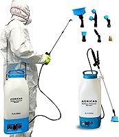 Vista 1 de Pulverizador de mochila a batería de 2.35 galones, pulverizador multifuncional para césped y jardín con boquillas ajustables, varita telescópica
