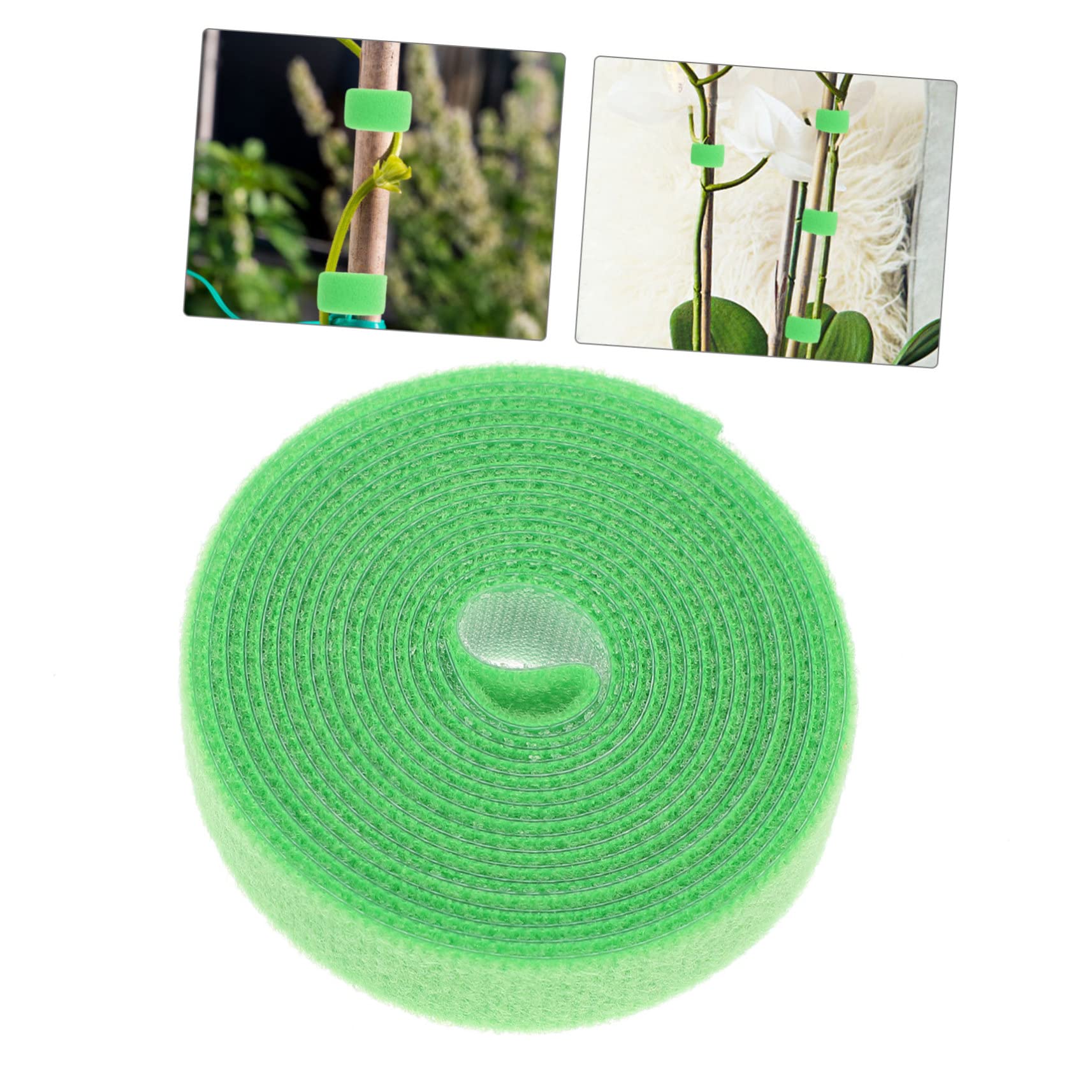 ifundom Vínculo Apoyo Atar Vinculante Soportes De Plantas para Jardín Interior Apoya Cinta De Jardín para Plantas De Exterior Clips De Plantas De Jardín Nylon Verde 4 Rollos*4