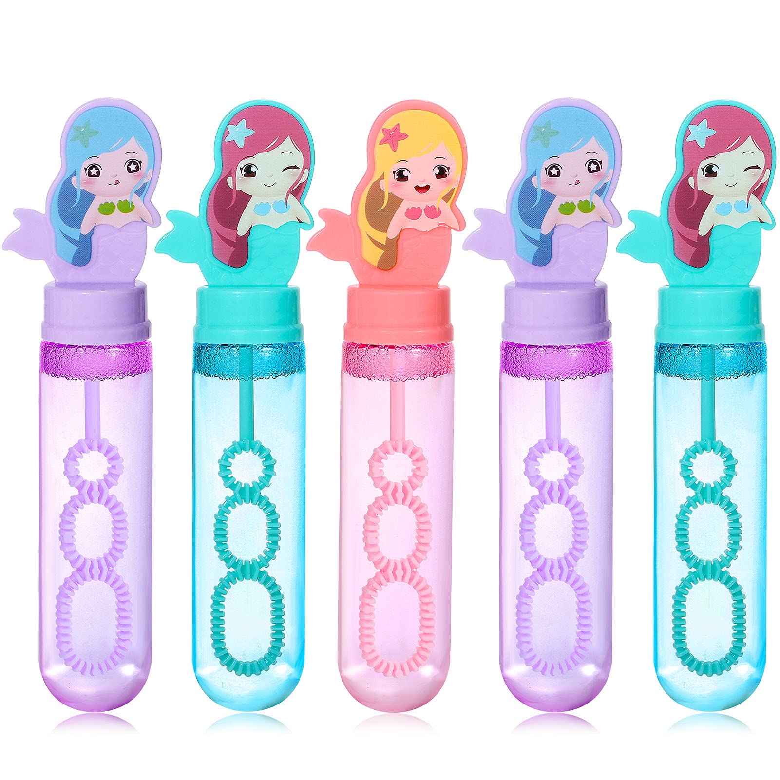 Buy Winrayk 24Pcs Mermaid Bubble Wands for Kids Bubbles Bulk Party ...