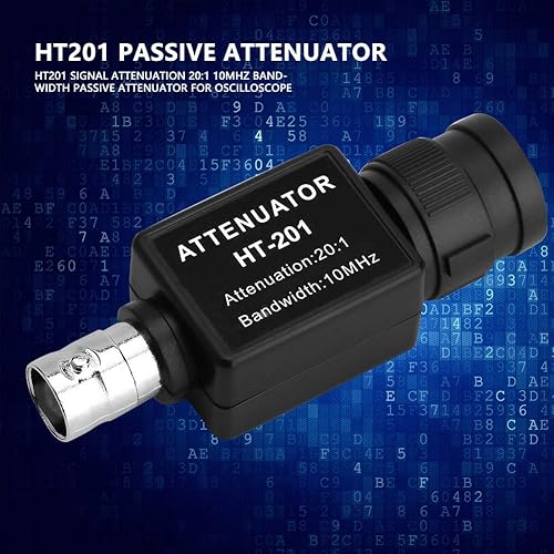 Miniatura 3 de TOPINCN Atenuación pasiva del atenuador HT201 para la atenuación del osciloscopio 20 1 con ancho de banda de 10MHz