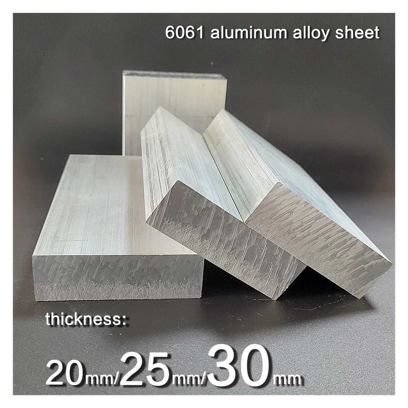 Dicke 20 25 30 mm Breite 40 50 60 80 100 mm 6061 Aluminiumlegierung Flachstange Länge 80 mm 100 mm 150 mm 200 mm(25x70x150mm 1pc)