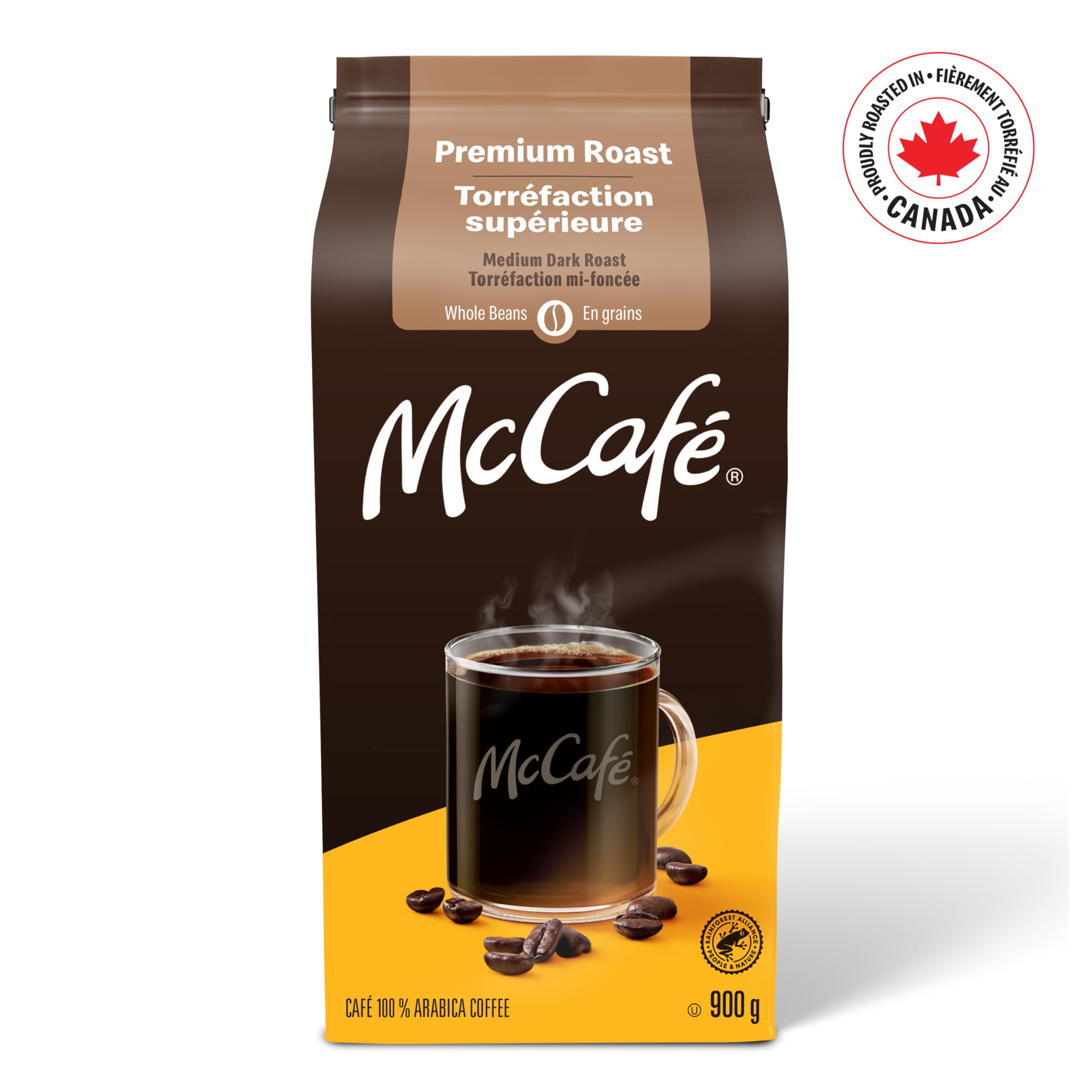 Amazon.com : McCafe Medium Dark Premium Roast Whole Beans, 900g