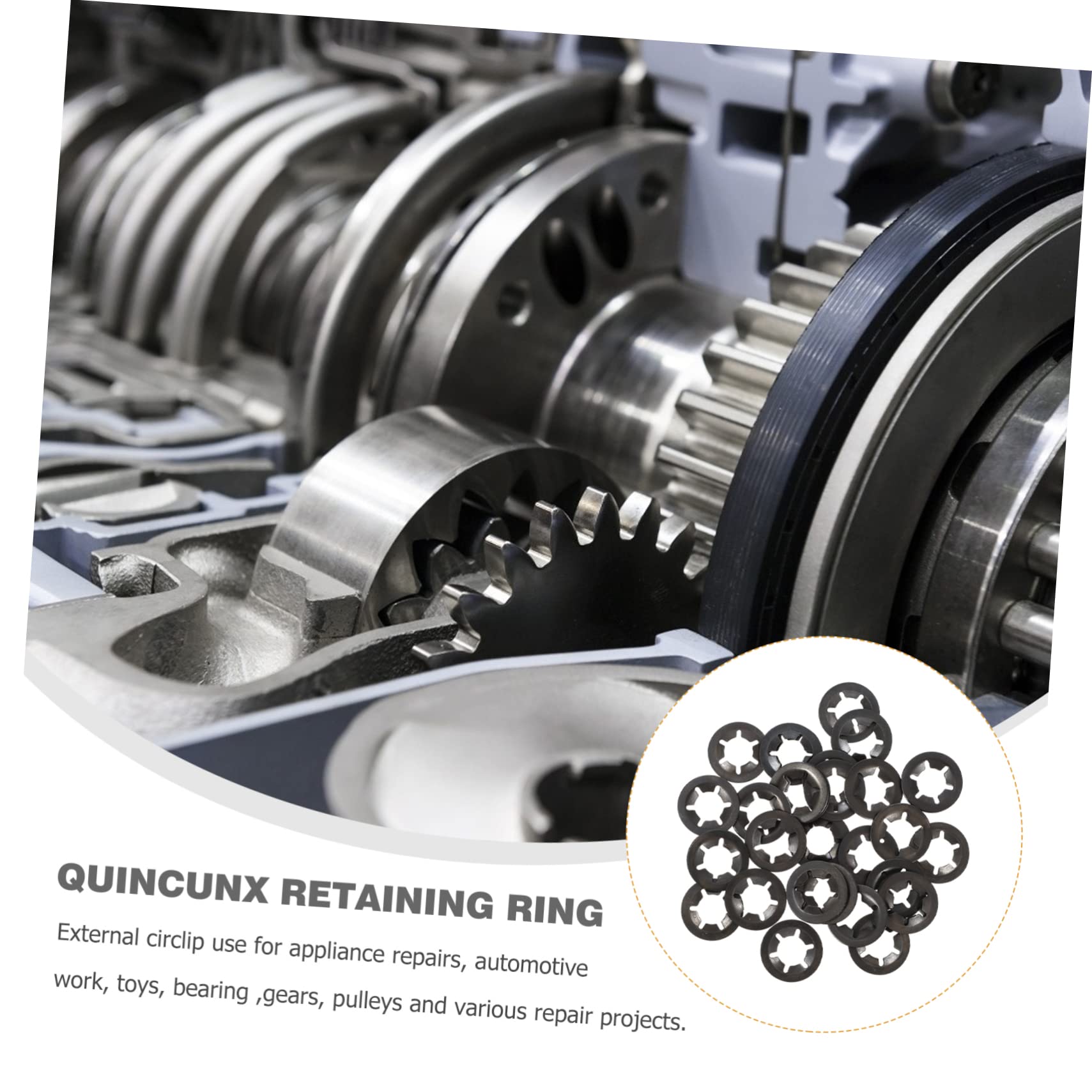 SOLUSTRE 2sets Carbon Steel Tooth Star Lock Washers Set for Power Marine Equipment 210pcs*2