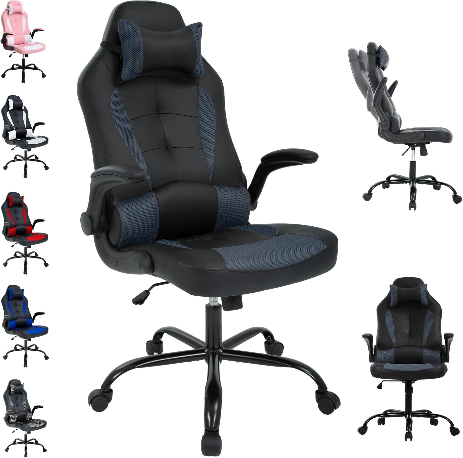 Amazon.com: Gaming Chair Cheap Computer Gaming Chair, Ergonomic Video Game Chair PU Leather High ...