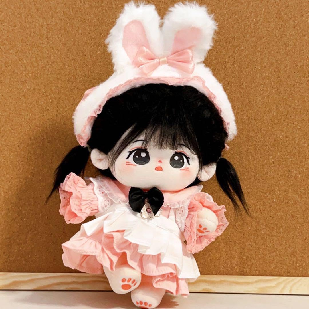 Amazon.co.jp: ぬいぐるみ服20cm ぬい活 ぬい服 うさぎ メイド ピンク