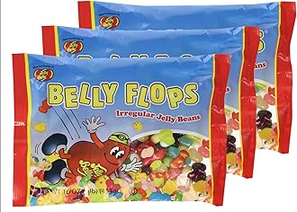 Jelly Belly, Belly Flops (1 Pound Bags) 3 Pack, 16 Ounces