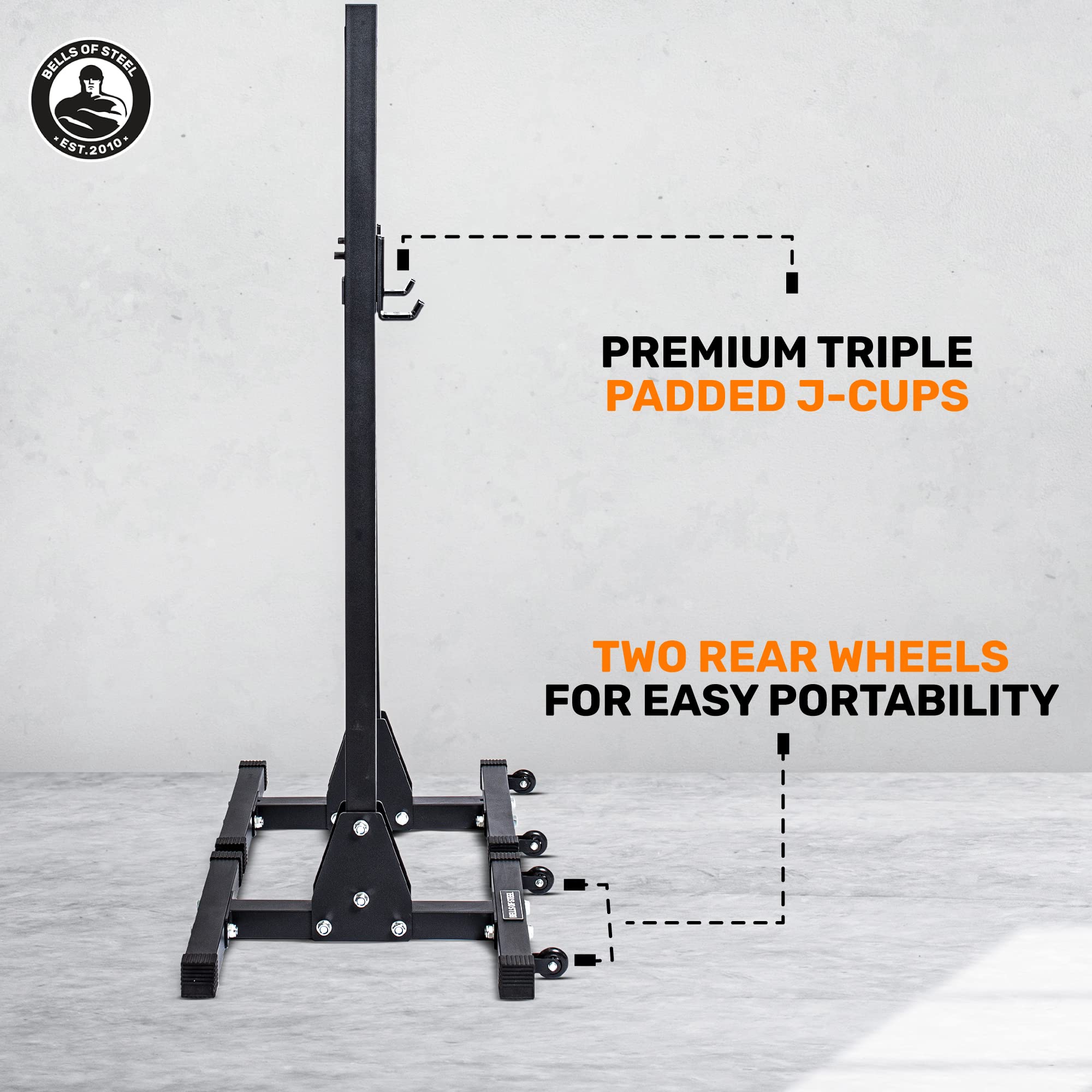 Amazon.co.jp: スチールスクワットとベンチプレススタンド w/ホイール