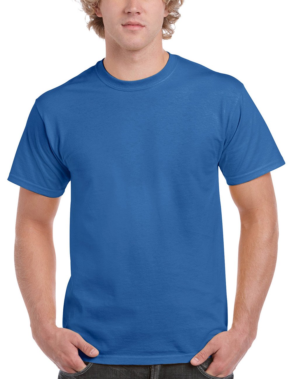 Gildan Men's Blue (Royal) Crew Neck Short Sleevet-Shirt, XXX-Large