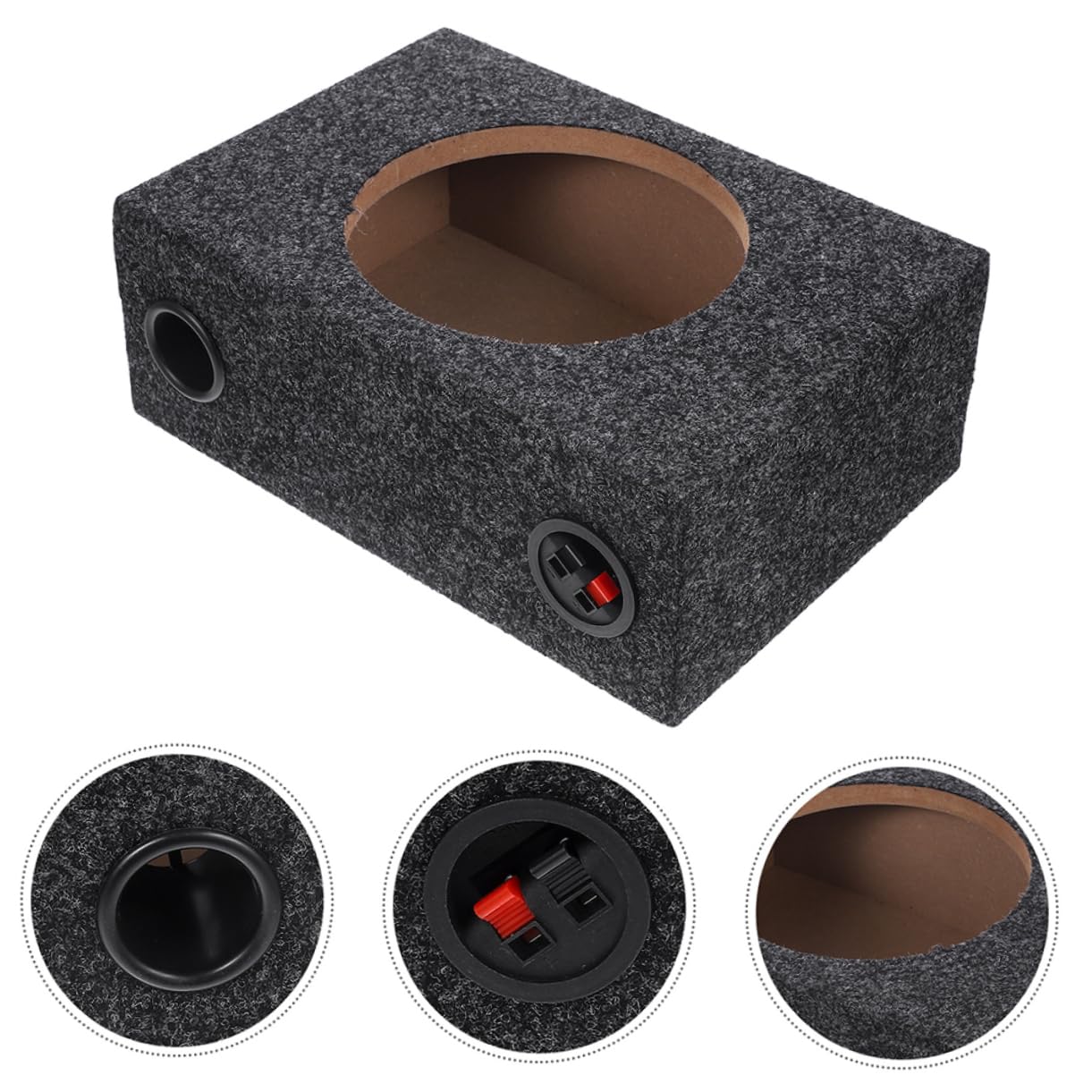 Caja De Subwoofer para Coche 10 Pulgadas, Carcasa Delgada De Madera Resistente para Vehículo, Recinto Sellado para Graves Profundos, Uso Audio Automotriz y Personalización