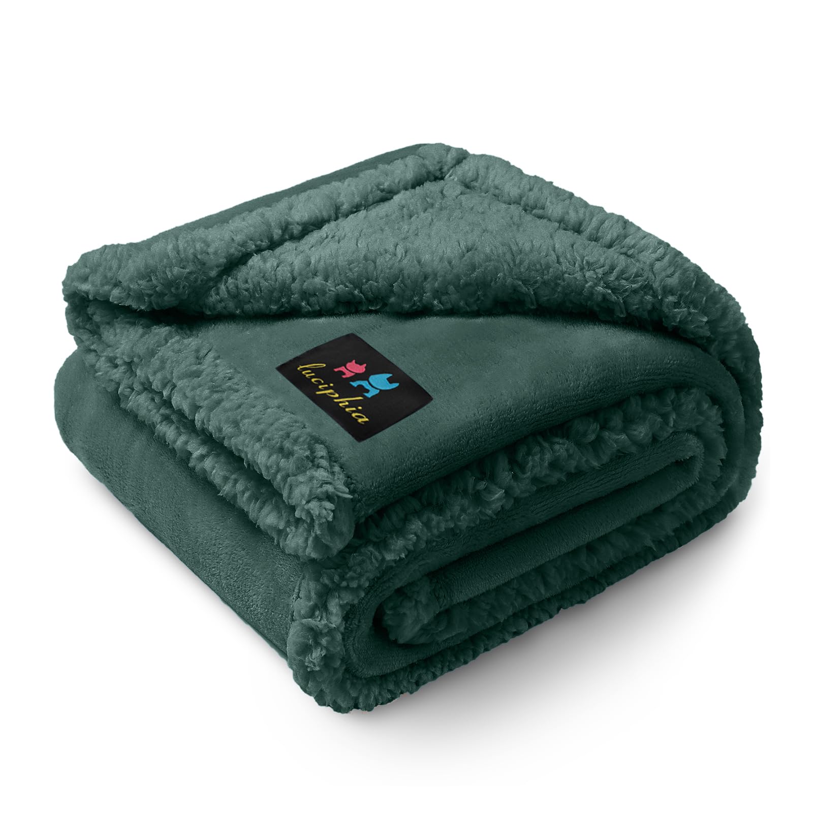 Luciphia Waterproof Blanket for Large Dog, Reversible Sherpa Couch Cover