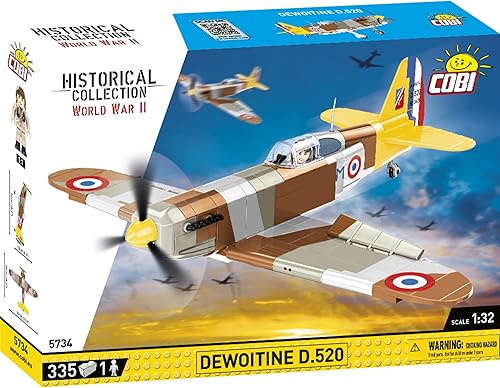 Miniatura 8 de COBI Colección Histórica Segunda Guerra Mundial Dewoitine D.520 Plane