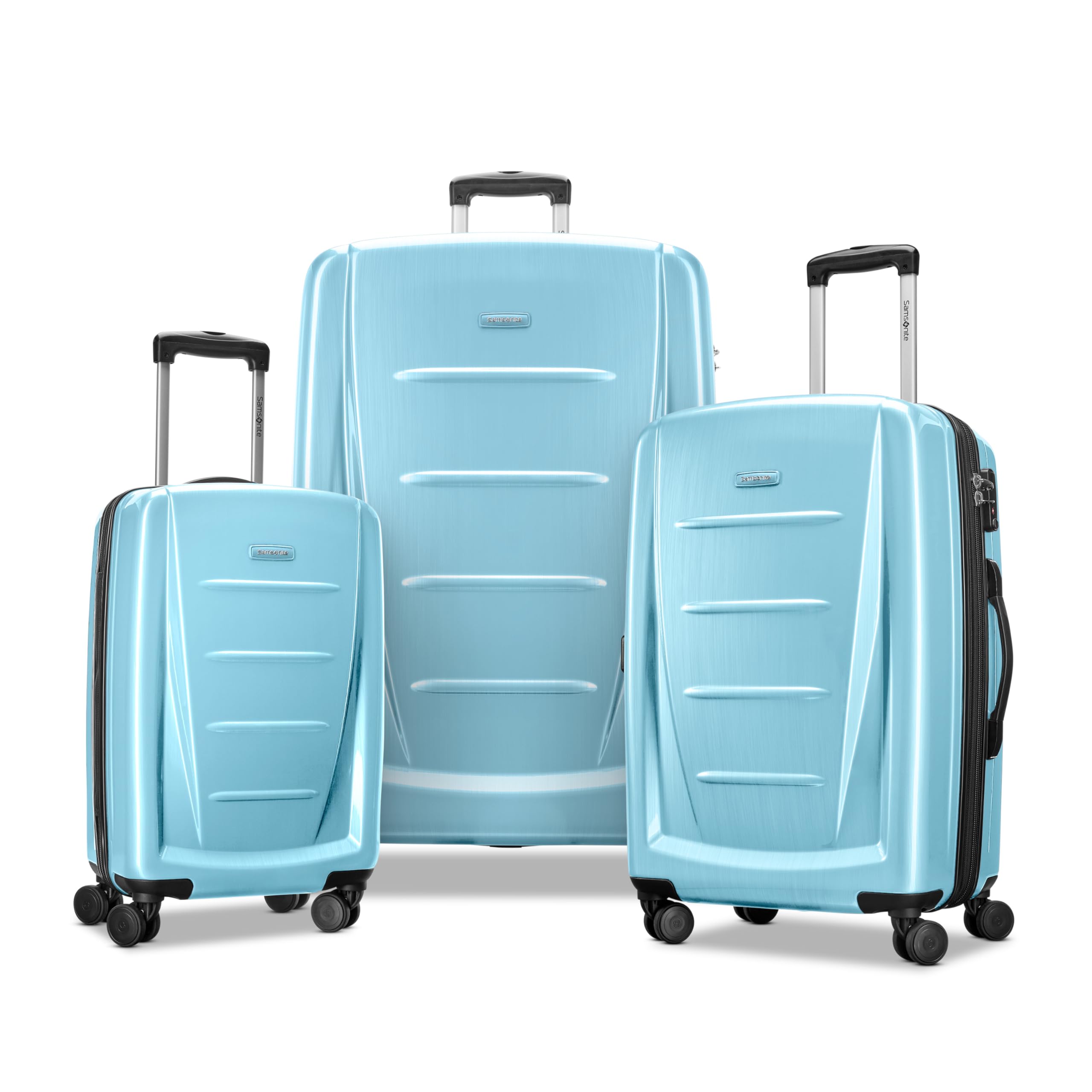 Samsonite Winfield 2 Hardside Expandable Luggage with Spinner Wheels, Ice Blue, 3-Piece Set (20/24/28)
