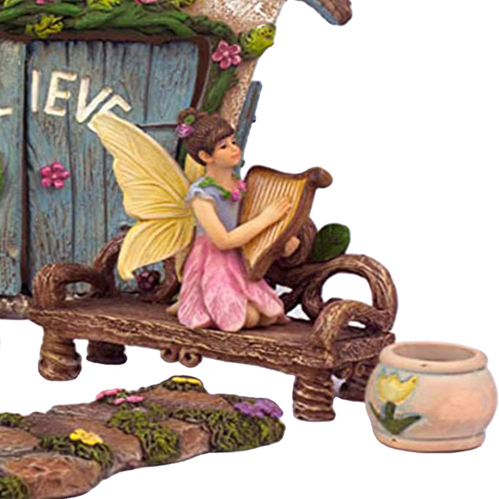 Maison de fées d'extérieur pour Adultes, Terrarium, Village de Noël