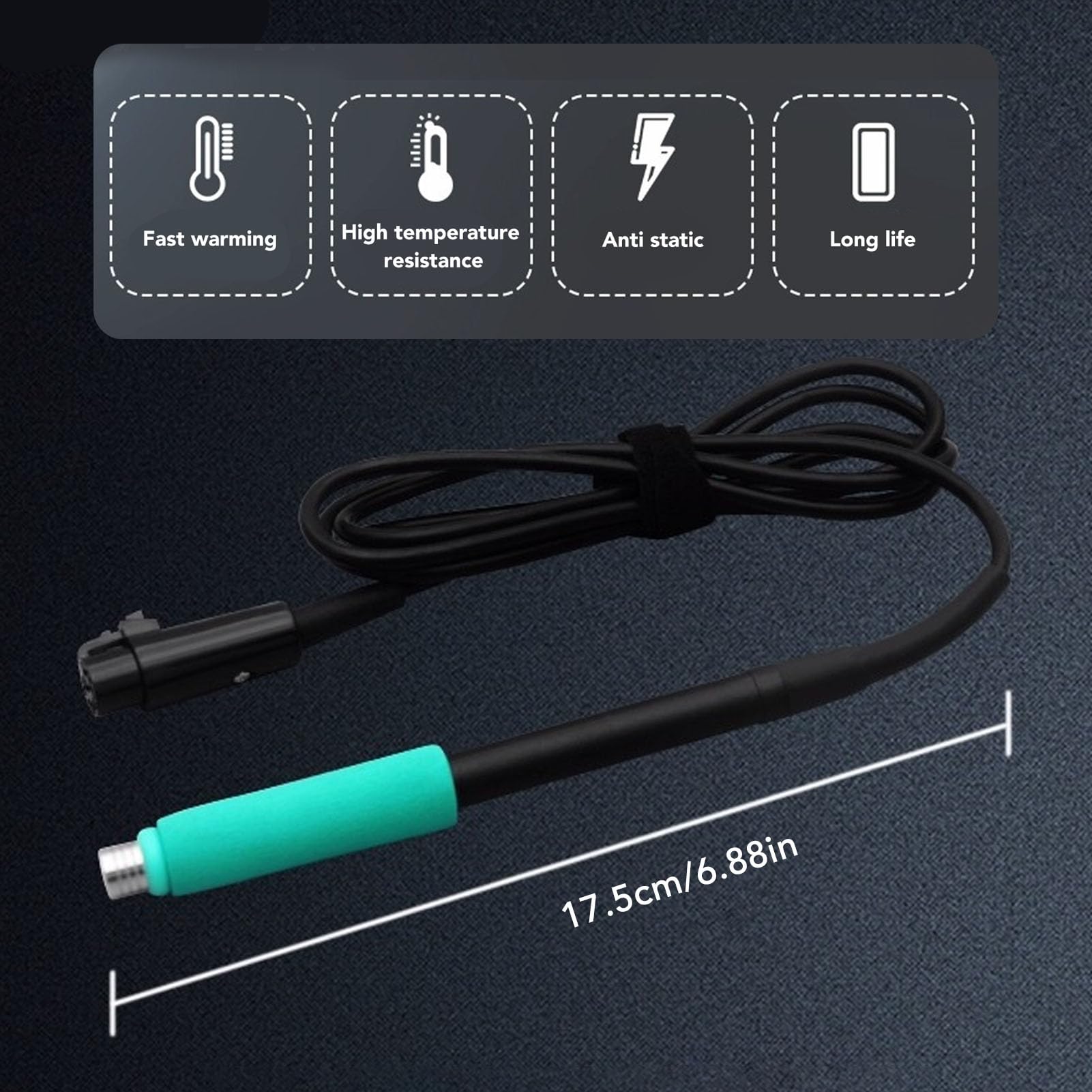 Lybunair Ergonomic 6 Core Interface 24V 75W Replacement Soldering Iron Handle Tool for Soldering Station