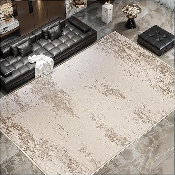 Area Rugs for Living Room, Soft Washable & Stain Resistance Large Living Room Rugs Non Slip Low Pile Carpet for Bedroom Dining Room Office Home D 240x400cm