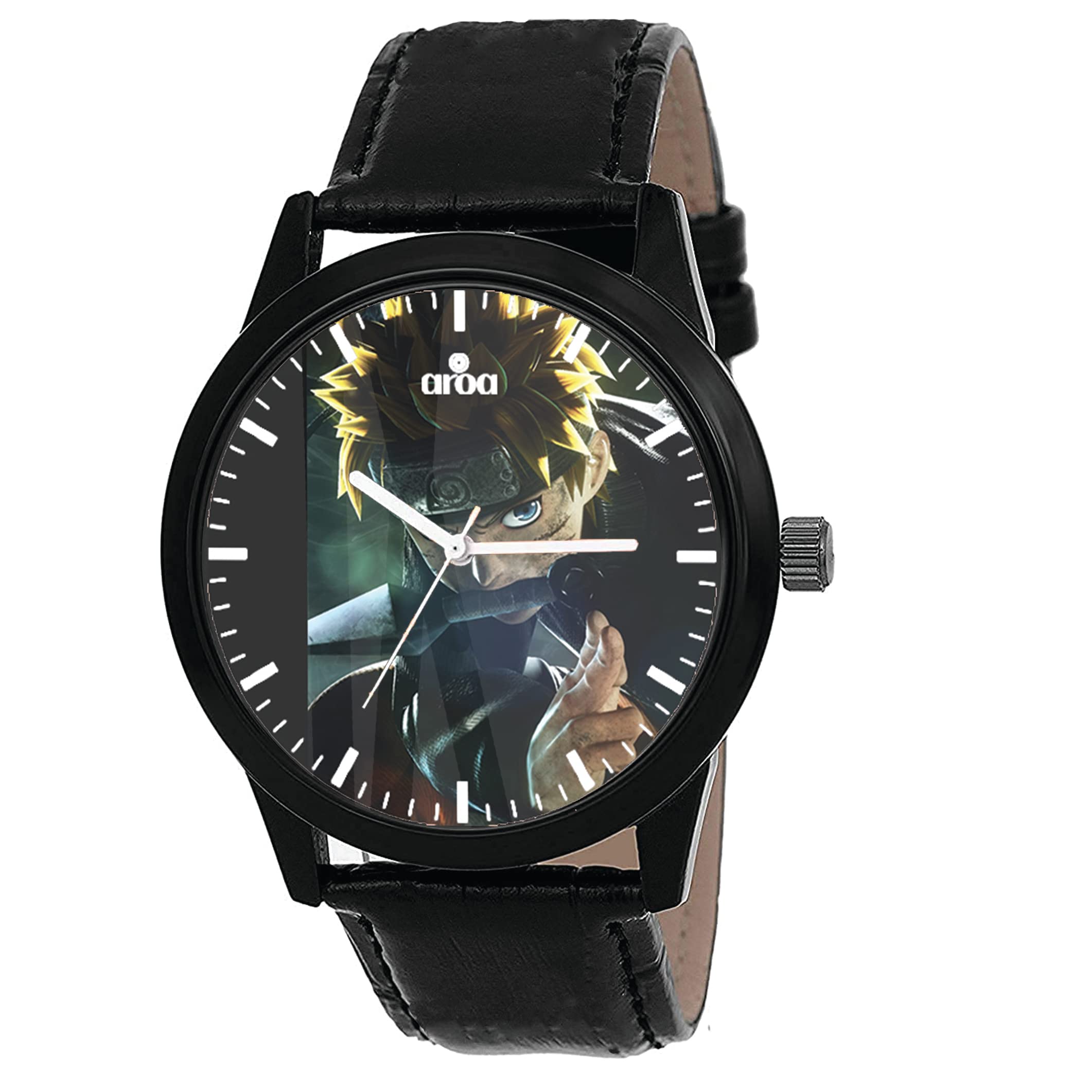 AROA Watch New Watch for Naruto in Jump Force Men Model : 178 Black Metal Type Rubber Analog Watch Black Dial for Men Stylish Watch for Boys (B0C17HMXF6) Amazon Price History, Amazon Price Tracker