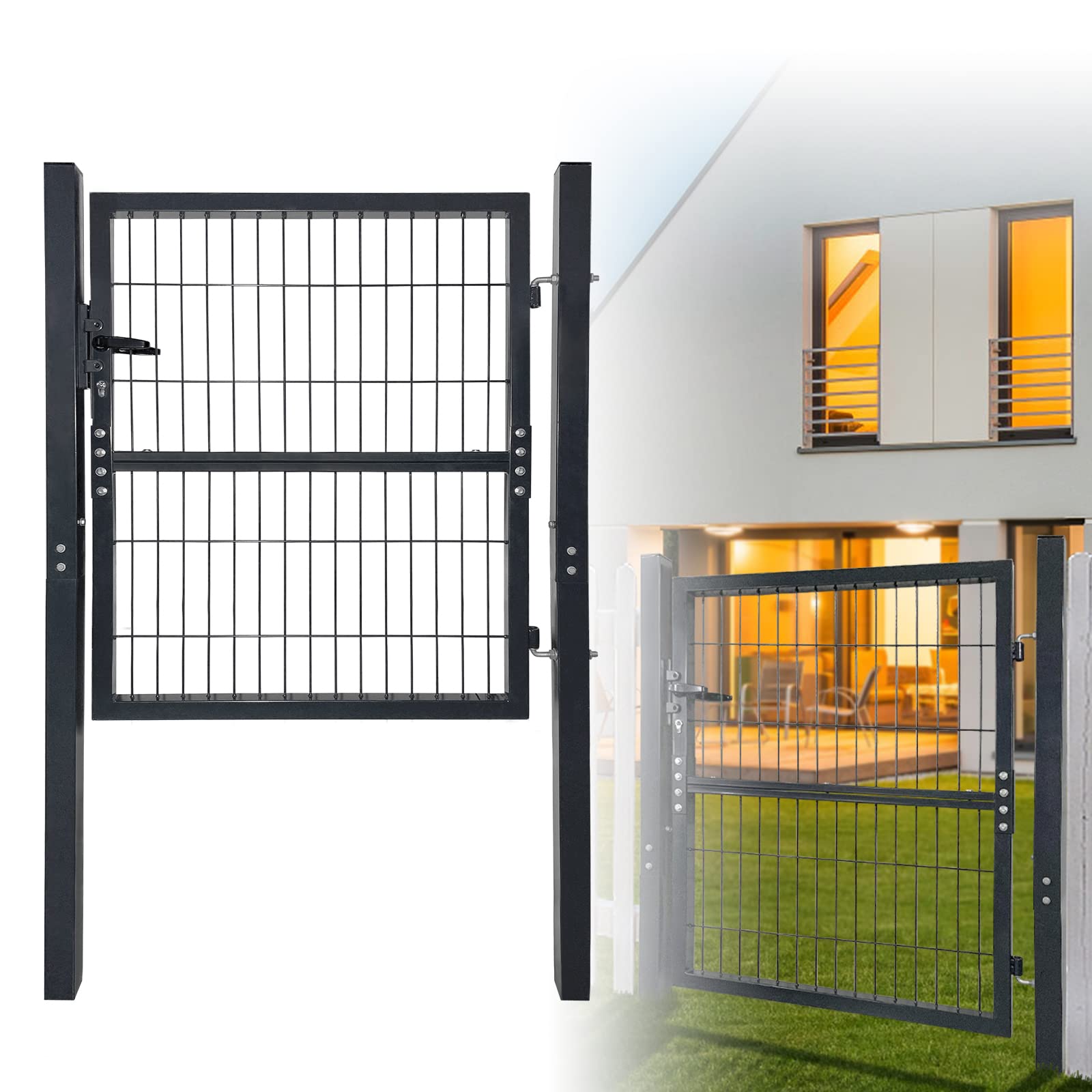 Tuinhekdeur recht hardhout 60 x 100 cm Tuinhekdeur recht hardhout 60 x 100 cm