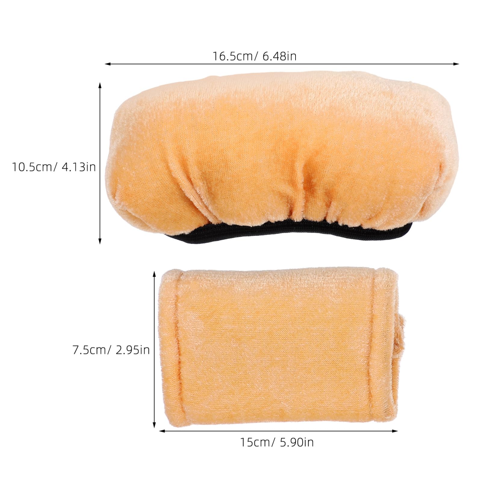 HAPINARY 1 Set Underarm Pressure Relief Sleeve Crutches Crutch Arm Pads Accessories Underarm Crutch Cushion Shield Liner Armpit Arms Bras Crutch Pads Handle Crutch Covers Light Brown Sponge