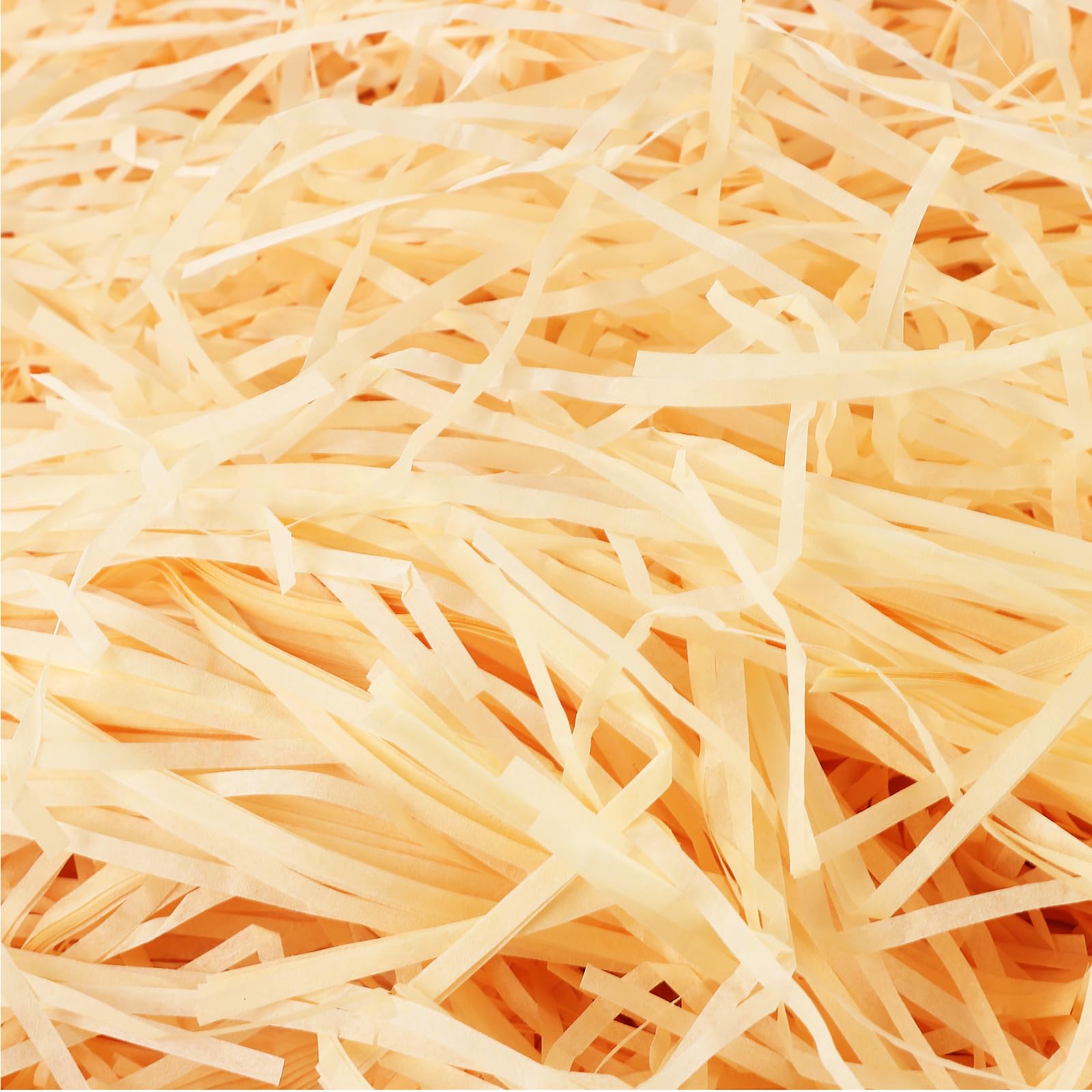 WOPPLXY Riempimento della scatola regalo della carta velina triturata champagne 1.5KG | Carta velina sminuzzata per riempire cestini, champagne, carta velina triturata per scatole regalo, cesti, imballaggi