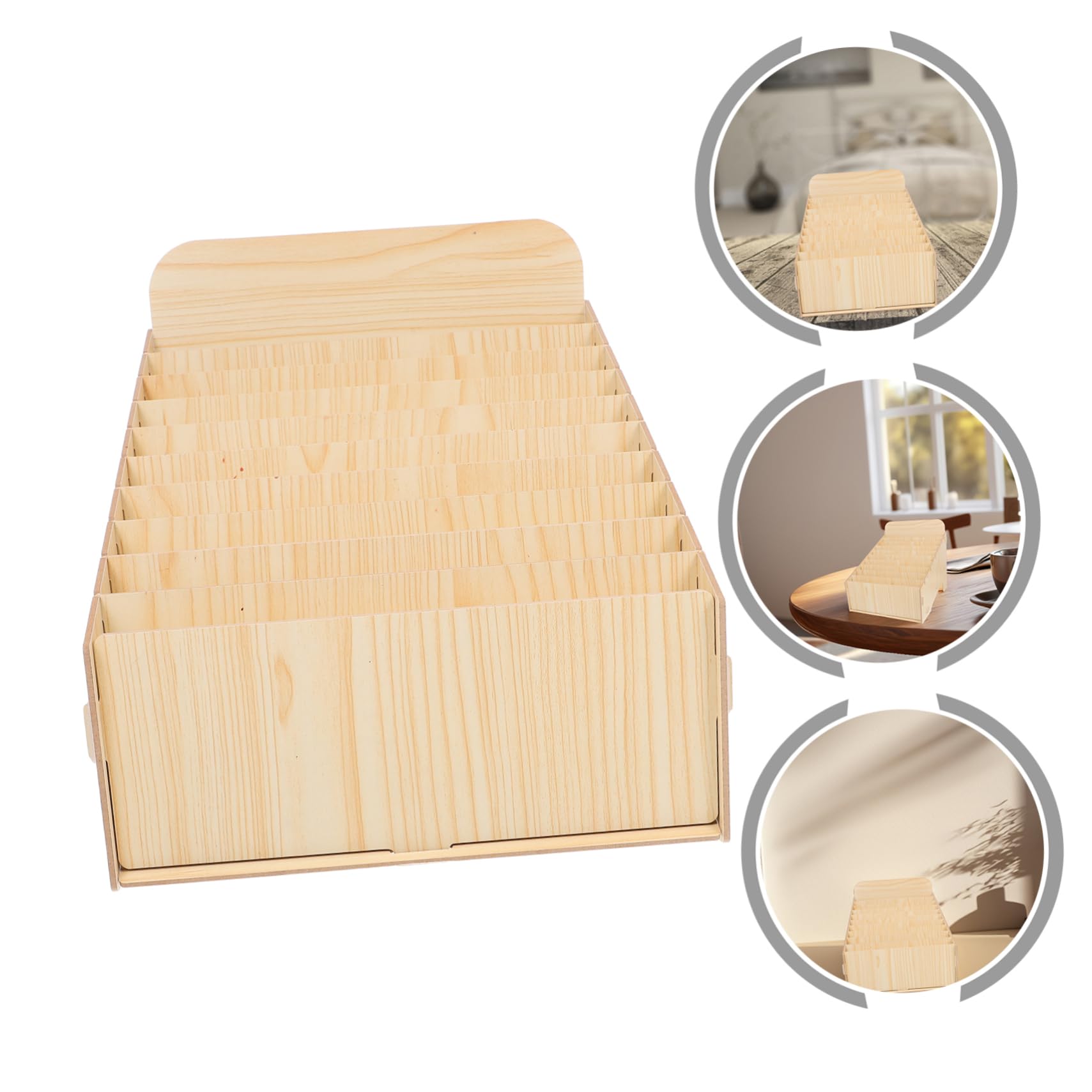 DOITOOL Organizer Da Scrivania in Legno Con Scomparti Per Ordinare Posta Fatture e Documenti Grande Capacità Di Archiviazione Per Ufficio Casa o Negozio