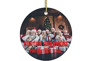 Personalized Picture Ornament: Capture Memories on Double Sides