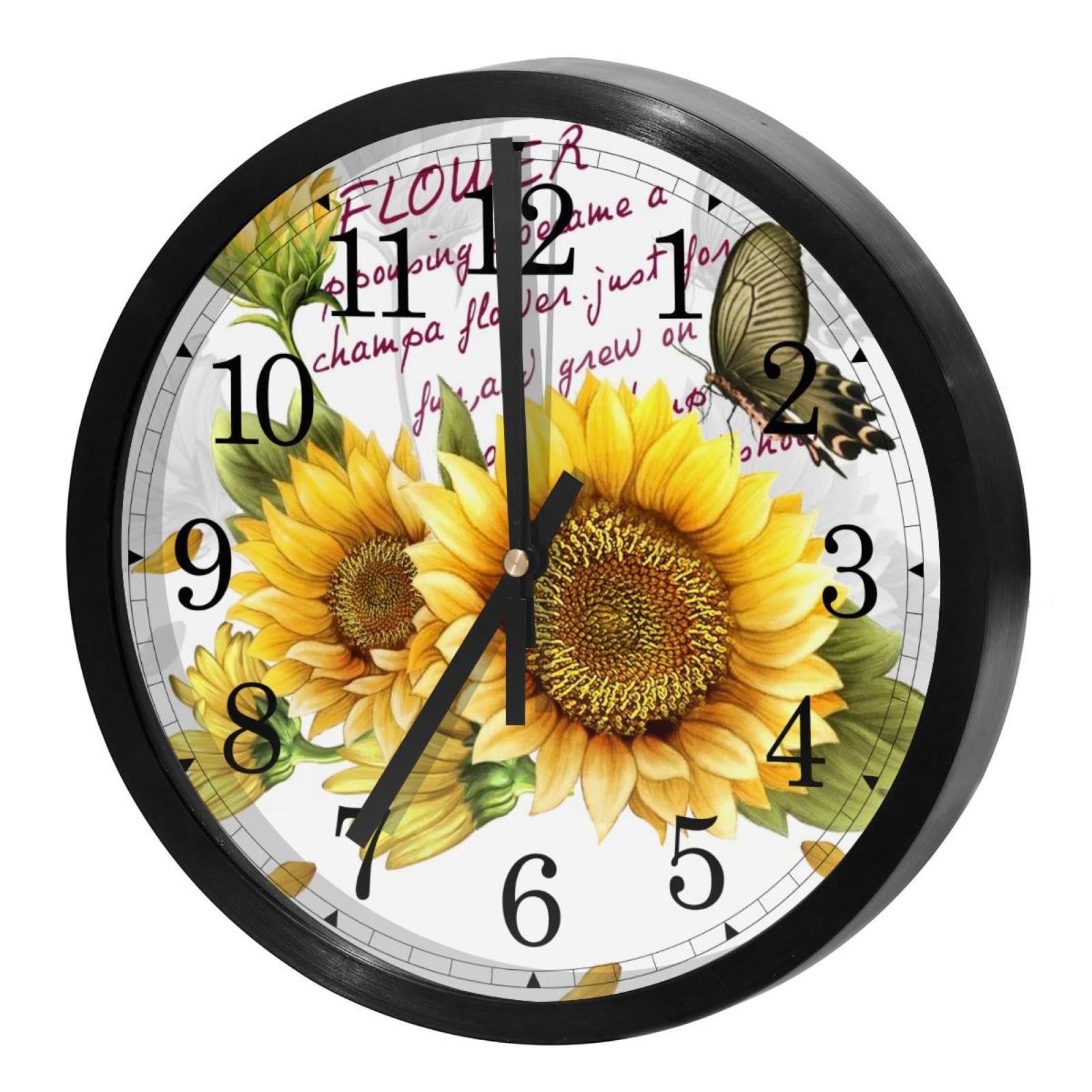 Horloge murale sans tic-tac à quartz pour travailler et dormir dans un calme absolu