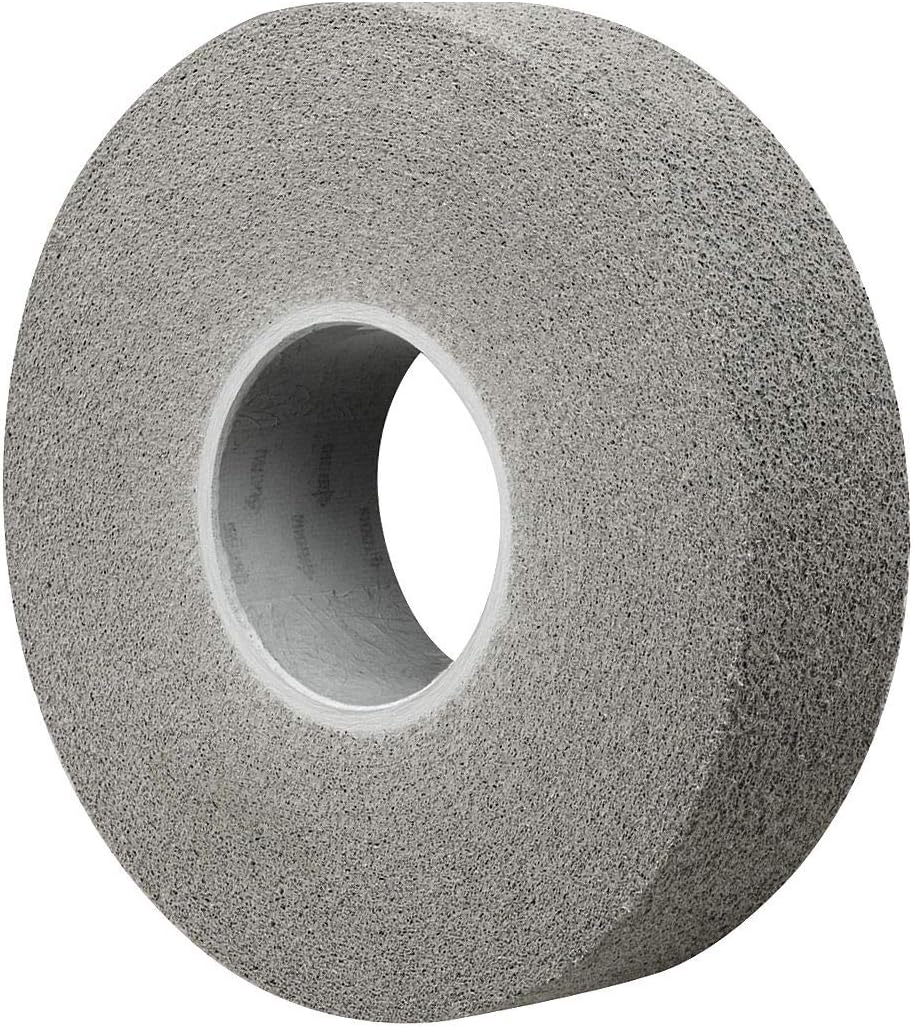 3M Scotch-Brite LD-WL Convolute Silicon Carbide Medium Deburring Wheel - Fine Grade - Arbor Attachment - 8 in Diameter - 3 in Center Hole - 1 in Thickness - 01666 [PRICE is per WHEEL]