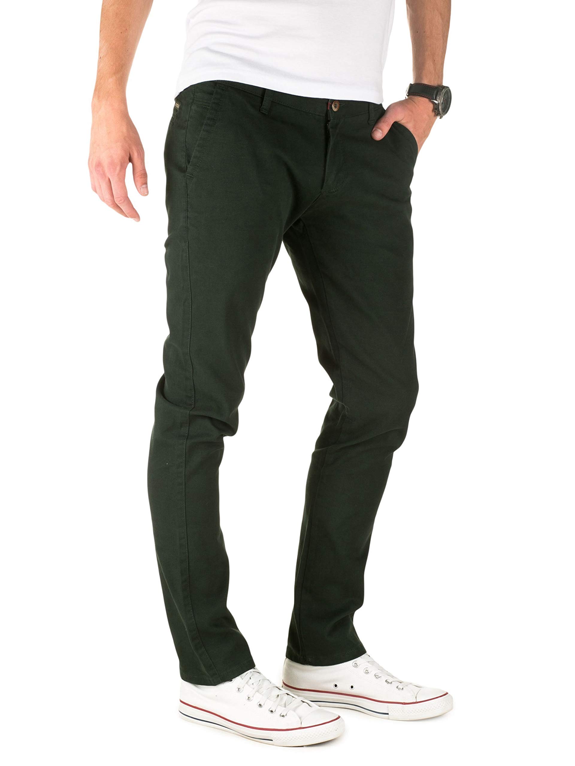 WOTEGA Herren Chinohose Pattern - Slim Fit Chino Hose Gemustert