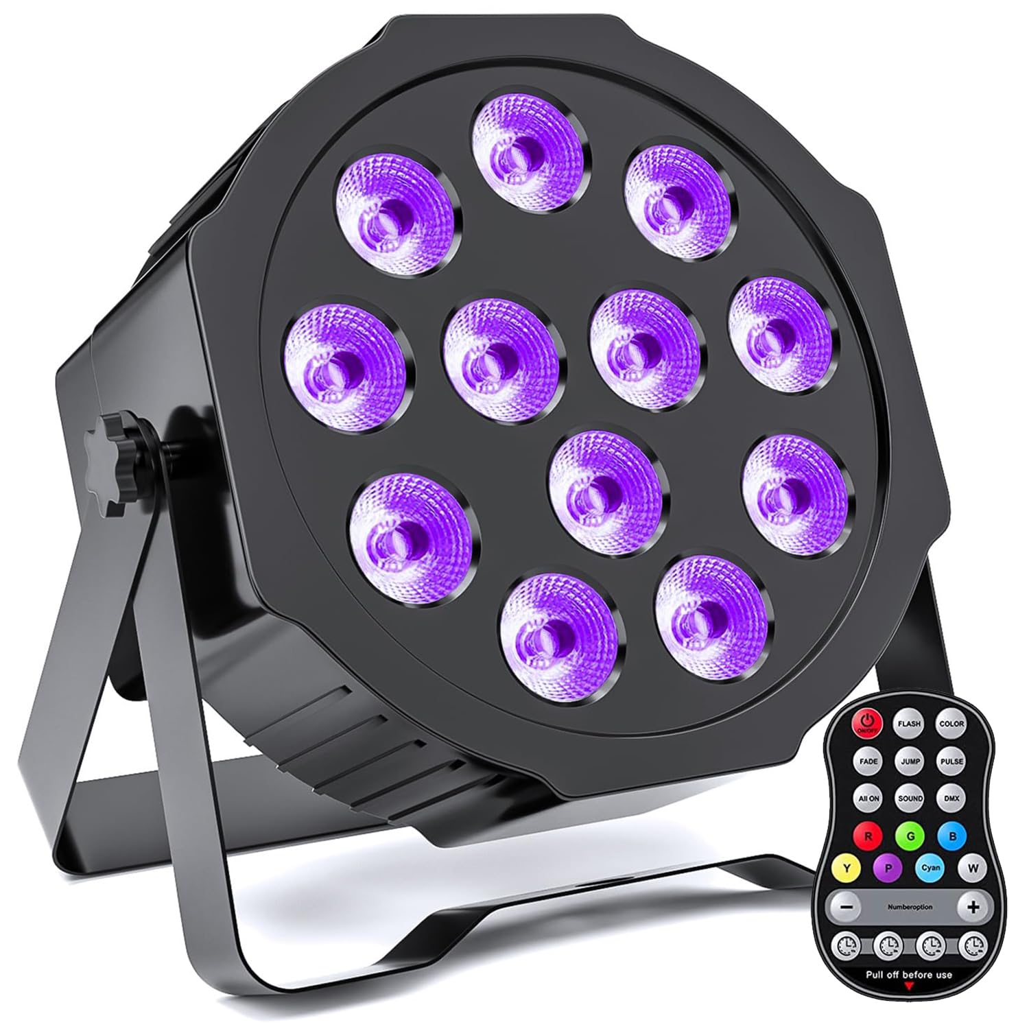 Projecteur Uplights RGBWA + UV 6 en 1 LED pour discothèque et spectacle