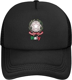 National Emblem Italy Italian Mesh Baseball Cap Adult Adjustable Golf Caps Fashion Summer Beach Sun Hat Outdoor Sport Tennis Headwear Adult Hats Black