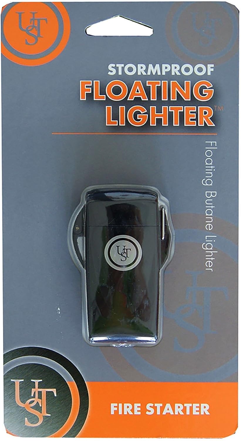 UST Refillable Floating Lighter with Waterproof, Windproof and Impact Resistant Construction for Camping, Backpacking, Hiking and Outdoor Survival