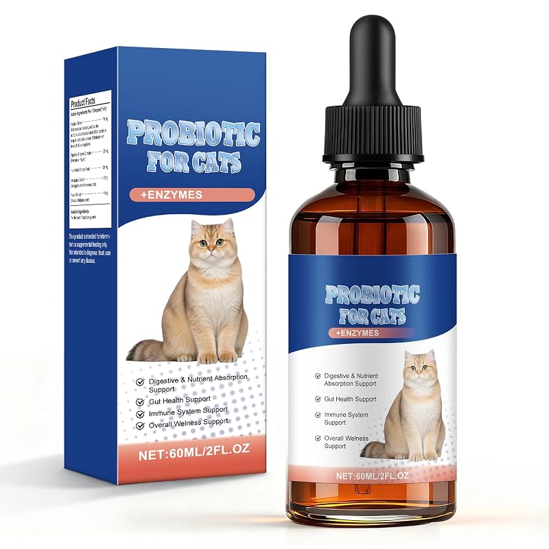 Probiótico líquido para gatos com enzimas digestivas Crobirware 60 mL