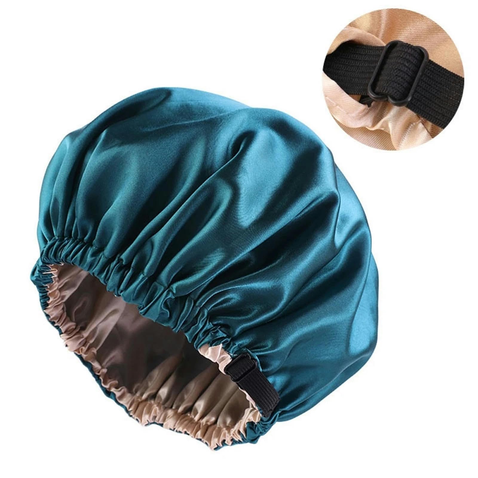 Cuffia Capelli Ricci Notte Cappello per Capelli Satinato per Dormire Invisibile Tround per La Cura dei Capelli Cerimonie per Copricapo Regolazione del Cappello da Notte