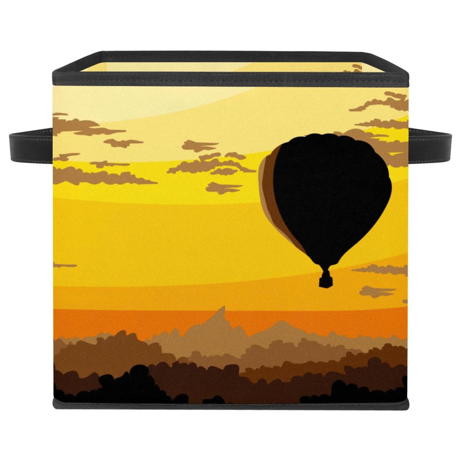 Cube organisateur montgolfière pour ranger les jouets dans la chambre enfant