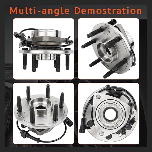 Miniatura 3 de DRIVESTAR 515036 4WD solo bujes de rueda delantera y conjunto de rodamientos 4x4 AWD para Chevrolet 2002 03 04 05 06 Silverado/Suburban/Avalanche