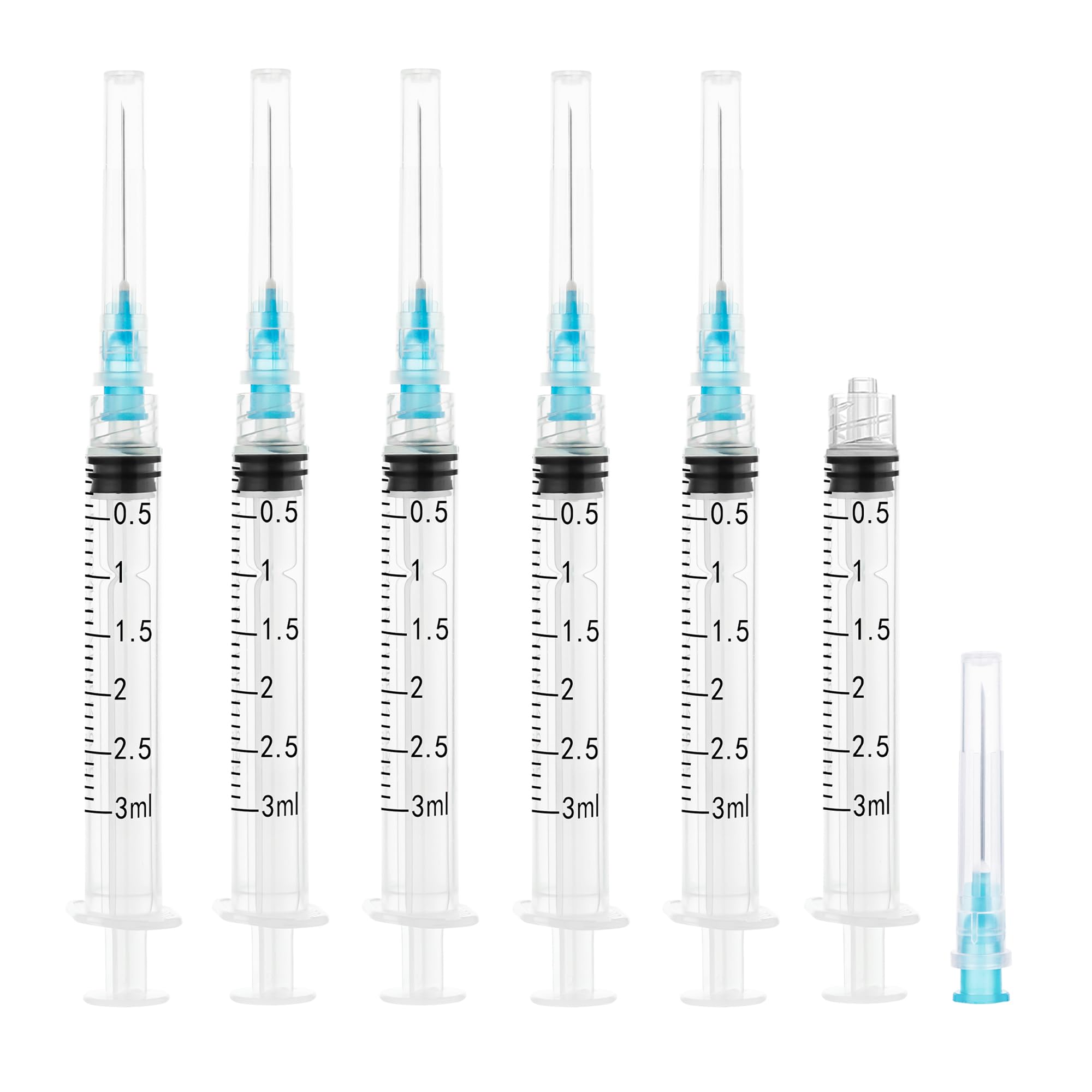 2.5ml Disposable Syringe with 25G-1Inch(25mm) Luer Lock Syringes, 100Pack — Amazon image 9
