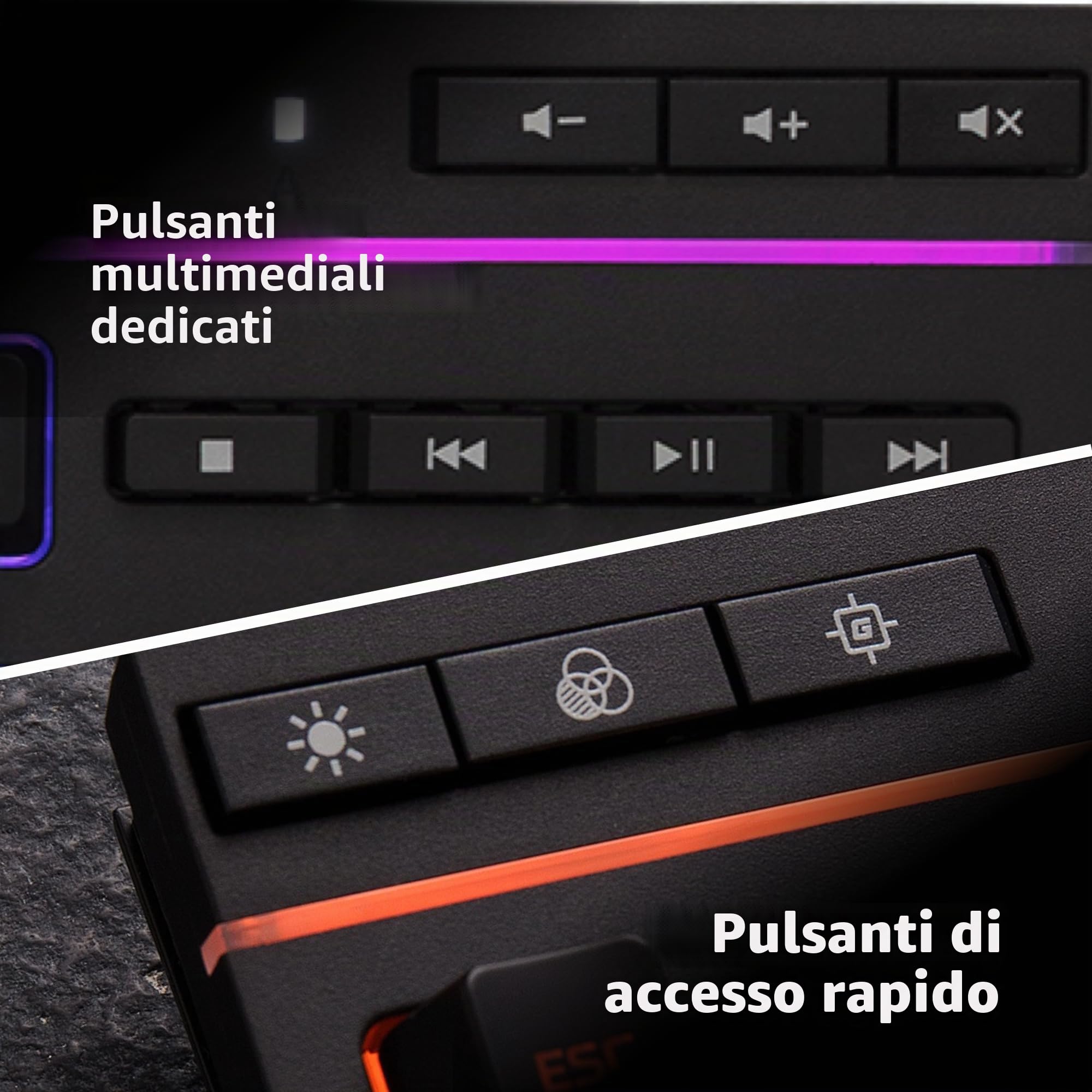 HyperX Alloy Core RGB, Tastiera da Gaming Cablata, 6 Effetti di Luce e 3 Livelli di Luminosità, Telaio di Plastica Rinforzata, Tasti Morbidi e Silenziosi, Resistente all'Acqua, Blocco Tastiera, Nera