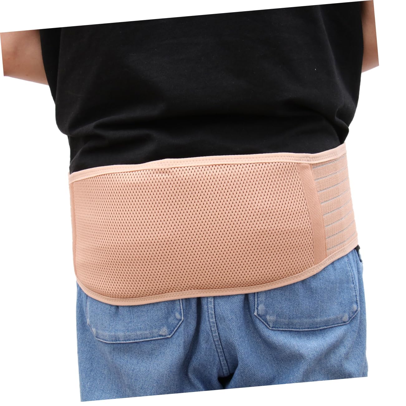 Outanaya Maternal Abdominal Support Band for Pregnant Women Comfortable Belly Brace with Upper Belly Lift Beige Eases Pregnancy Aches and Supports Posture