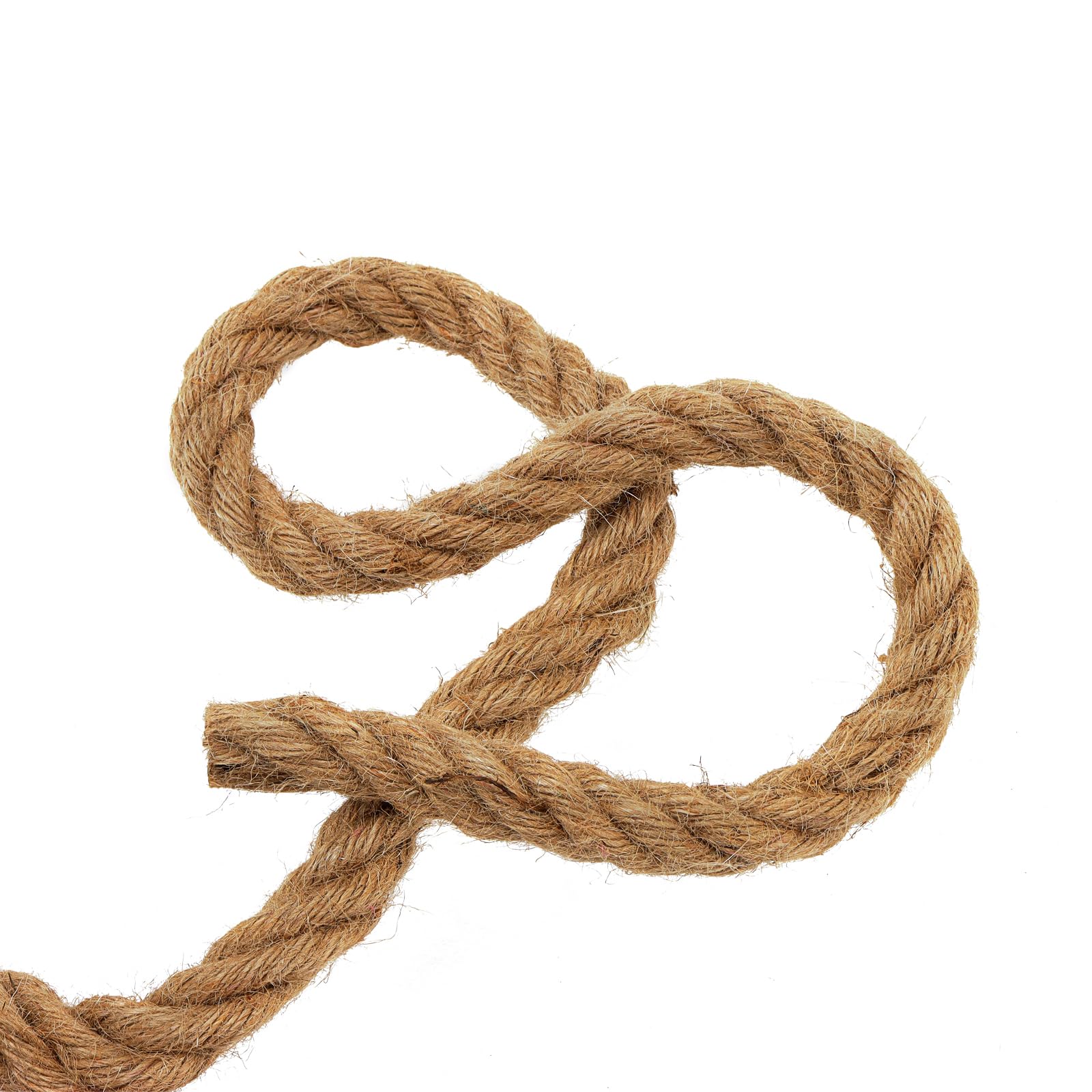 Corda di canapa spessa, 20 mm x 25 m, corda di iuta intrecciata, per impacchettare, decorare e fissare il giardinaggio