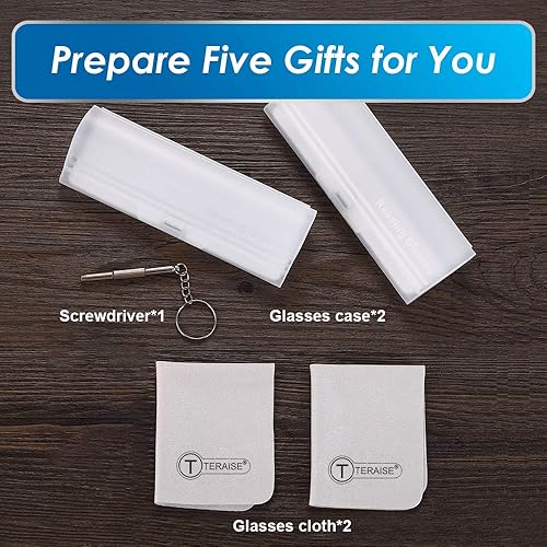 Miniatura 5 de TERAISE Gafas de Lectura Ultraligeras para Mujeres y Hombres Gafas de Lectura con Bloqueo de Luz Azul Anti Cansancio Ocular