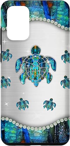 Galaxy S20 Ultra Sea Turtle Art-Gemstone-Grandma with nietos PC Case disponible en Yaxa Colombia
