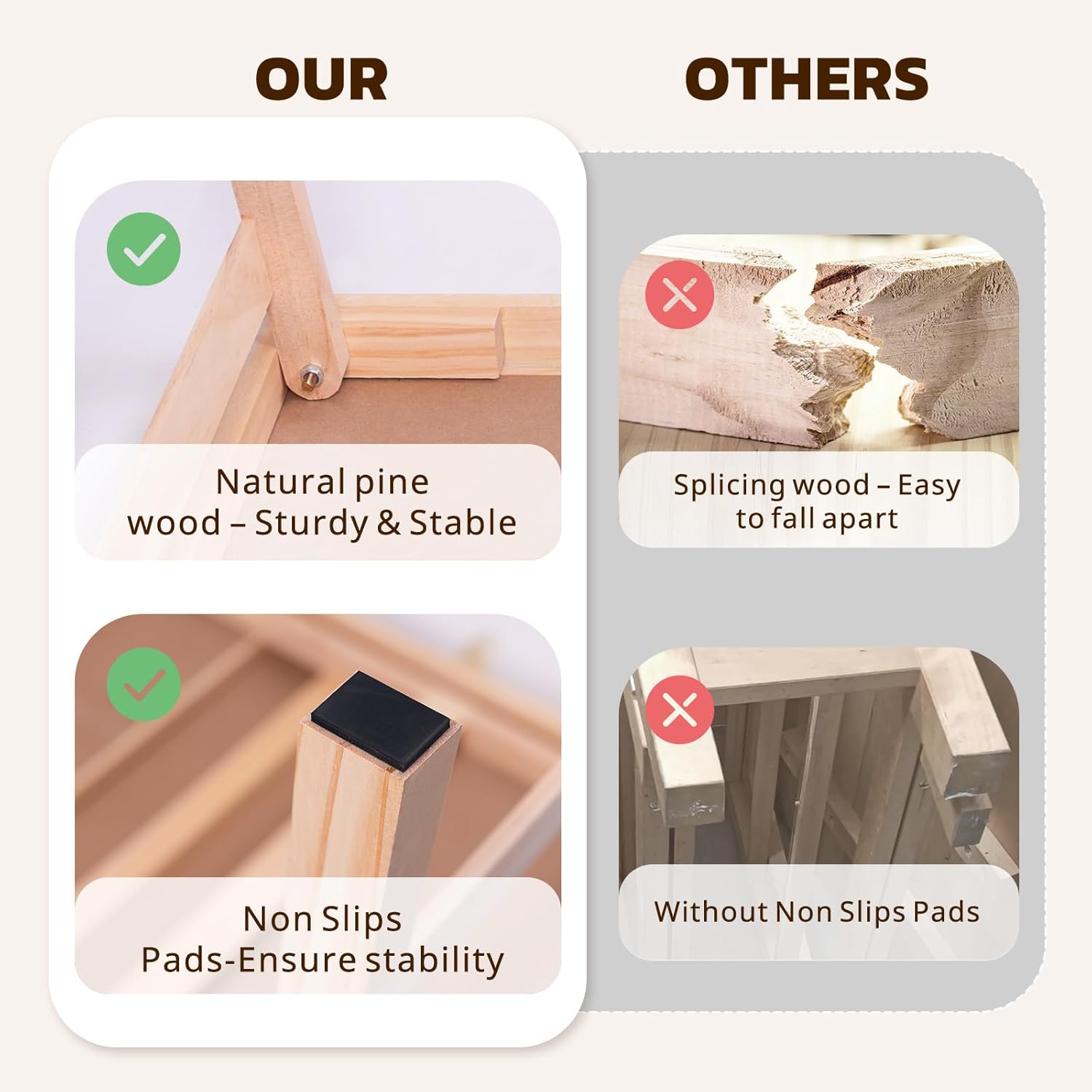 Puzzle Table with Legs & 2 Drawers & 6 Sorting Trays & Cover, 33.5" x 24.8" Jigsaw Puzzle Table for 1500 Pieces, Large Wooden Foldable Puzzle Desk for Adults