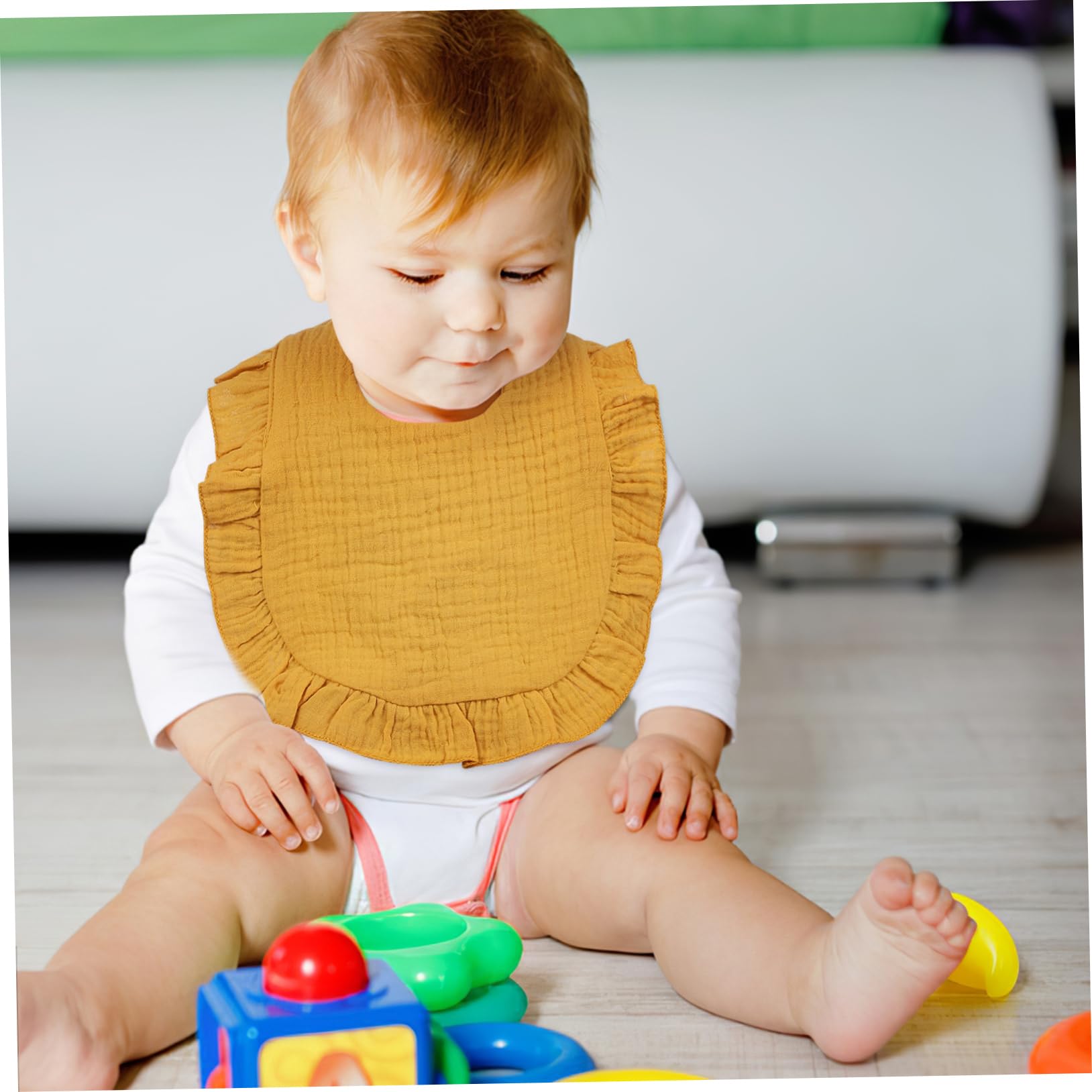 12 Stück Spucktücher Baumwolle Muslin für Kleinkinder Saugfähige Dreieckstücher mit Druckknopfverschluss Unisex Vielseitige Designs für Neugeborene und Kleinkinder