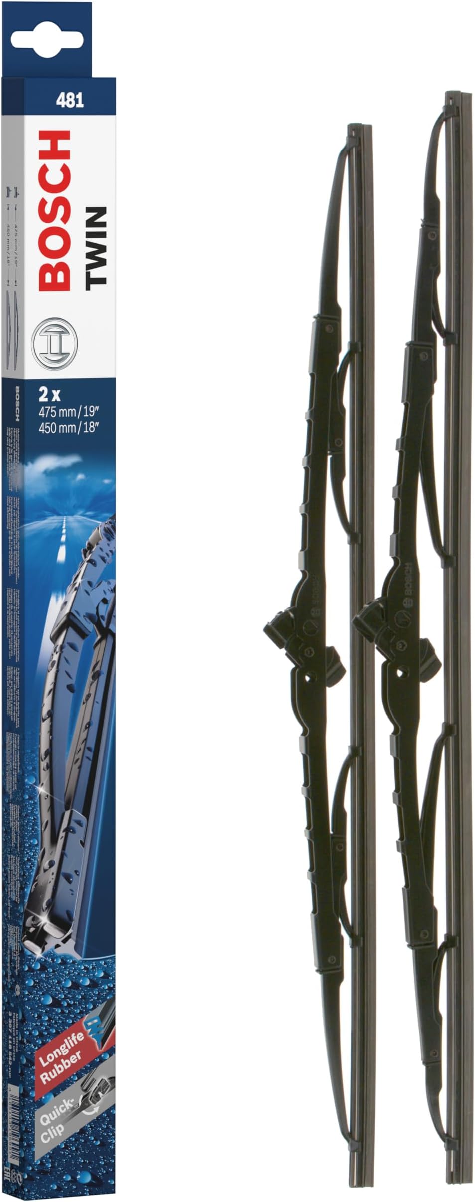BOSCH Twin Rear H 500 Wiper Blade 500 Mm, Standard 3 397 004 760